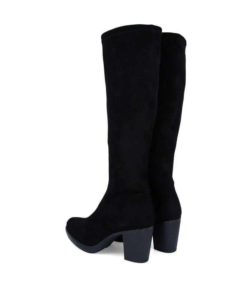 High elastic black boots Miss Elastic 77018