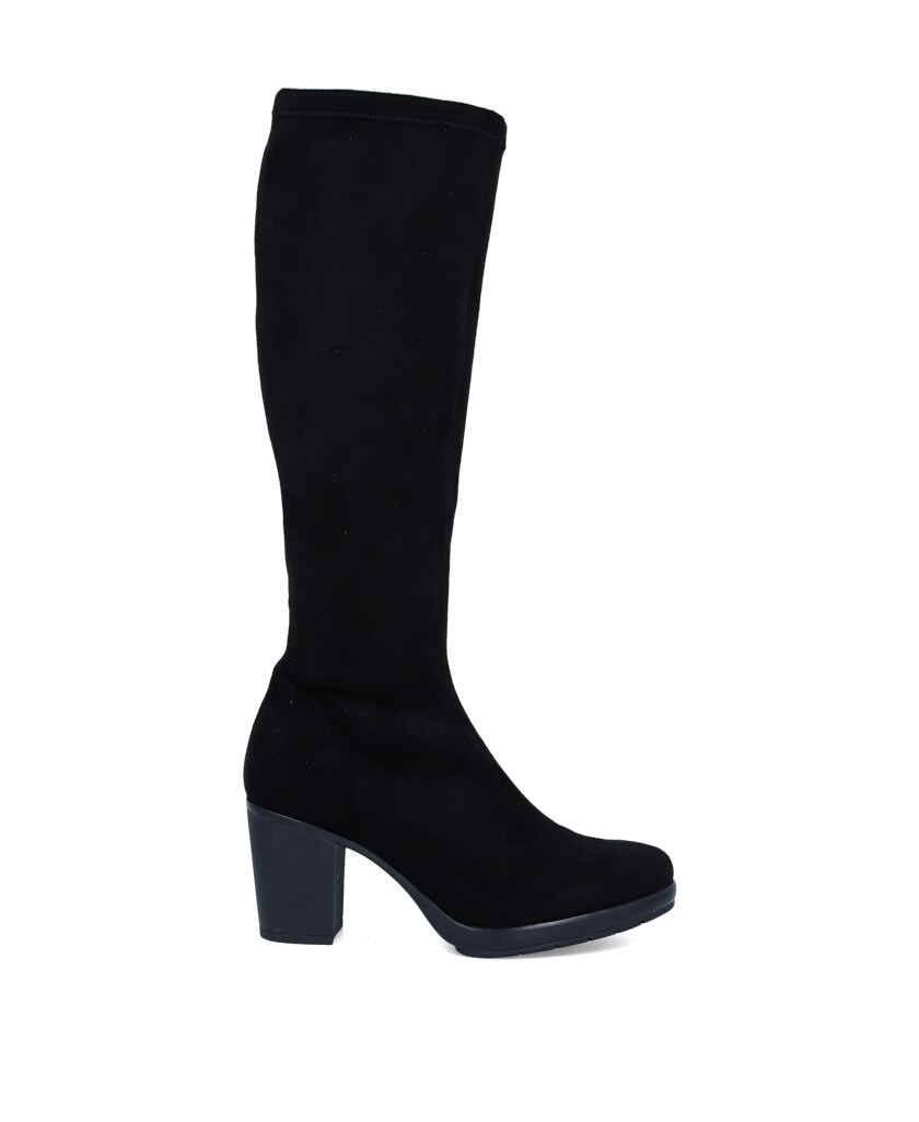 High elastic black boots Miss Elastic 77018