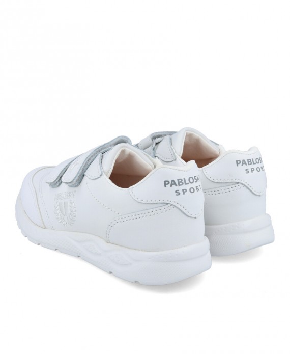 girl's white trainer shoes