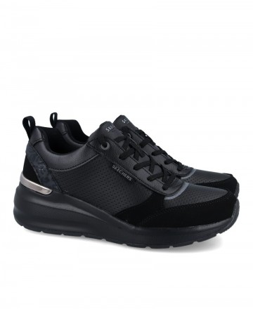 black wedge sports shoe