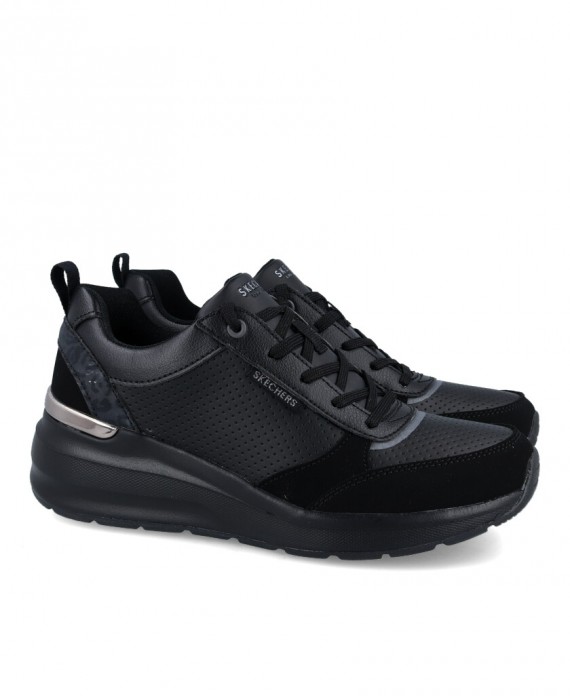 black wedge sports shoe