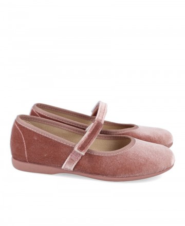 Flat pink Mary Janes for girl Batilas 11351