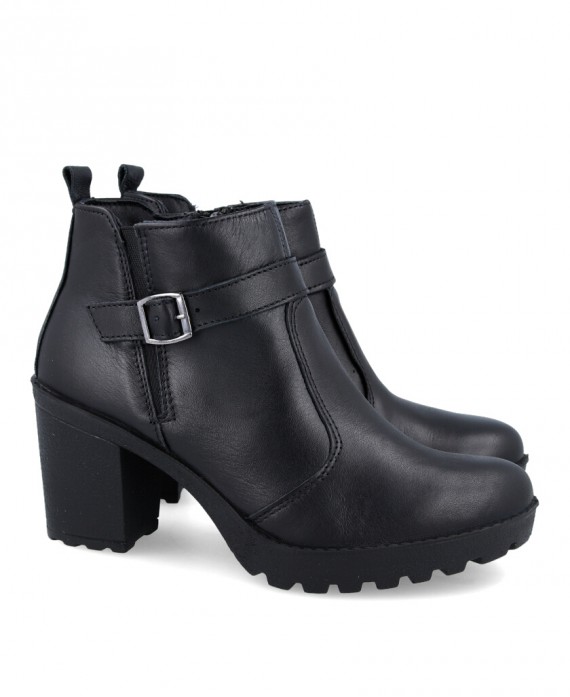 Imac 458360 Black winter ankle boot with heel