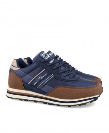 Lois 64322 Navy blue urban men's sneakers
