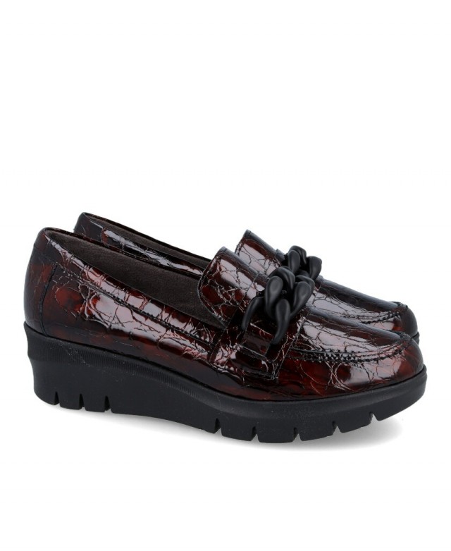 Pitillos 5341 Coco effect patent leather loafers