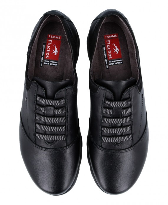 Zapatos para mujer en color negro Caracteristicas elastico cuna 3 cm zapato de estilo casual suela extra light exterior piel e 