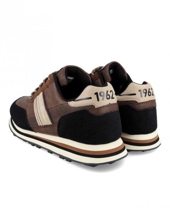 Lois 64322 Casual style men's brown sneakers