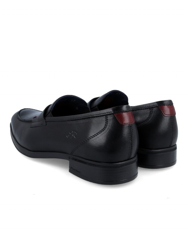 Mocasín Elegante Negro Fluchos Asgard F1890 Para Hombre