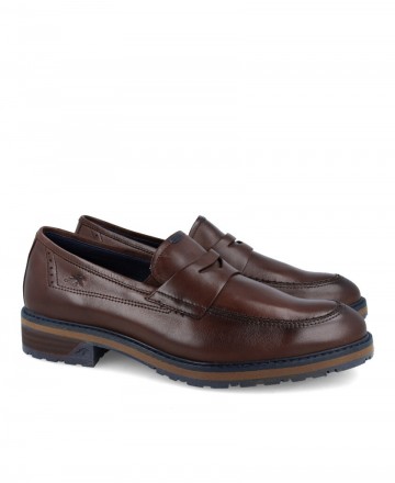 Fluchos F1871 Men's casual brown loafers