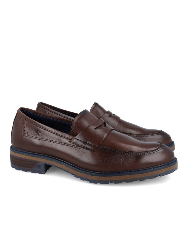 Fluchos F1871 Men's casual brown loafers