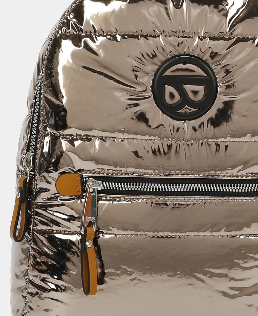 women's metallic backpack