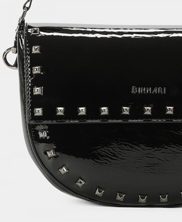 women's patent leather shoulder bag