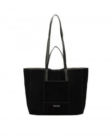 Binnari Violetta 19930 Black suede bag for women
