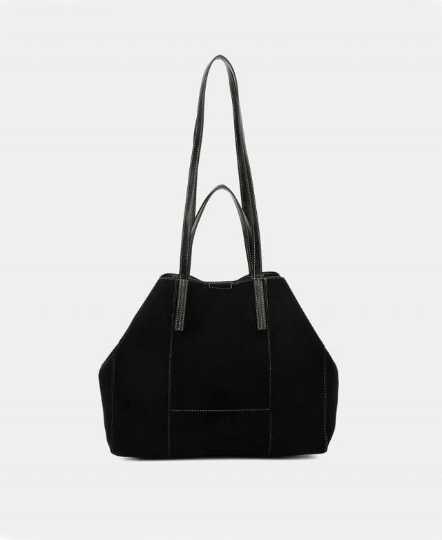 Mango black hot sale suede bag