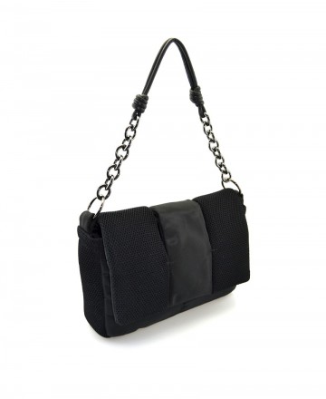 black chain bag