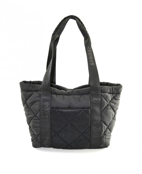 DMR Touch Valls Quilted nylon black tote bag