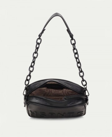 small black shoulder bag