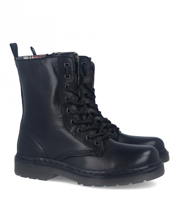 Catchalot B1027F Black women's military boots