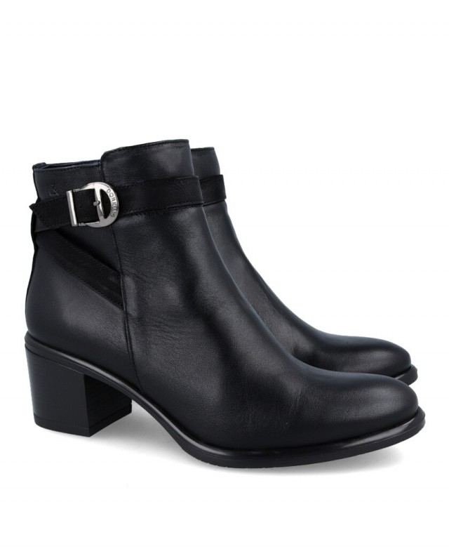 Dorking Lexi D9094 Black leather ankle boot