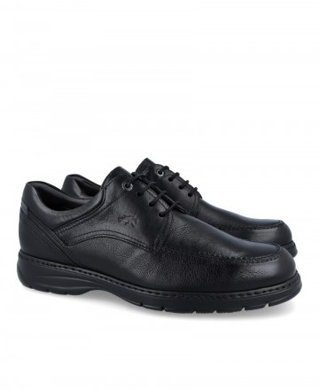 Fluchos Crono 9142 Black lace-up shoe for men
