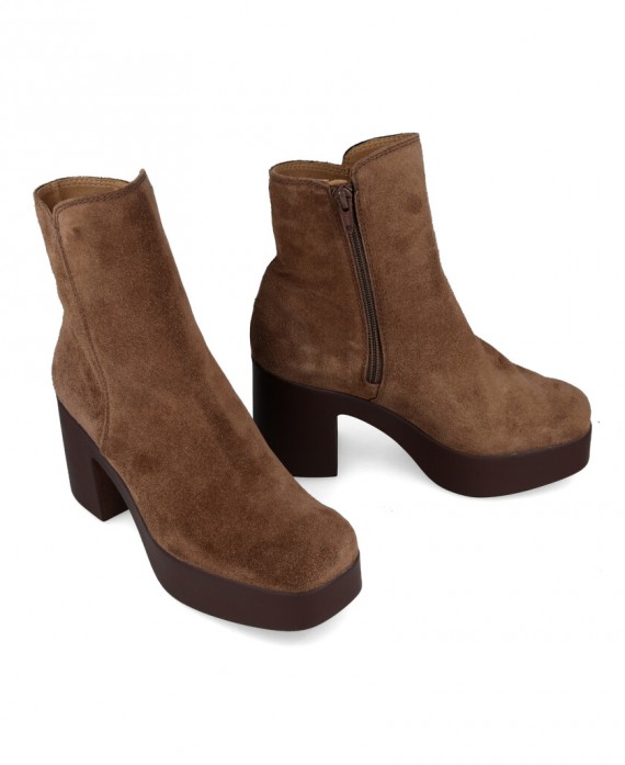 heeled and platform ankle boots