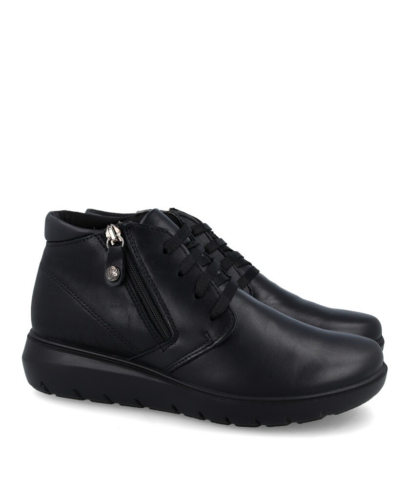 Imac 455860 Women's flat lace-up ankle boots