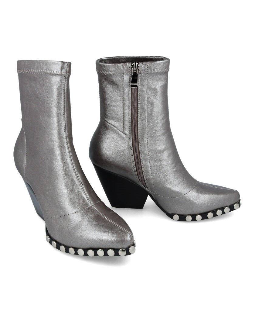Botines cowboy plateados Noa Harmon Charlotte 8836