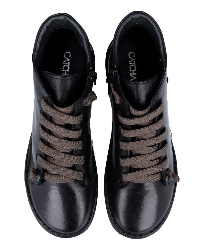 Catchalot black elastic ankle boot IB13489