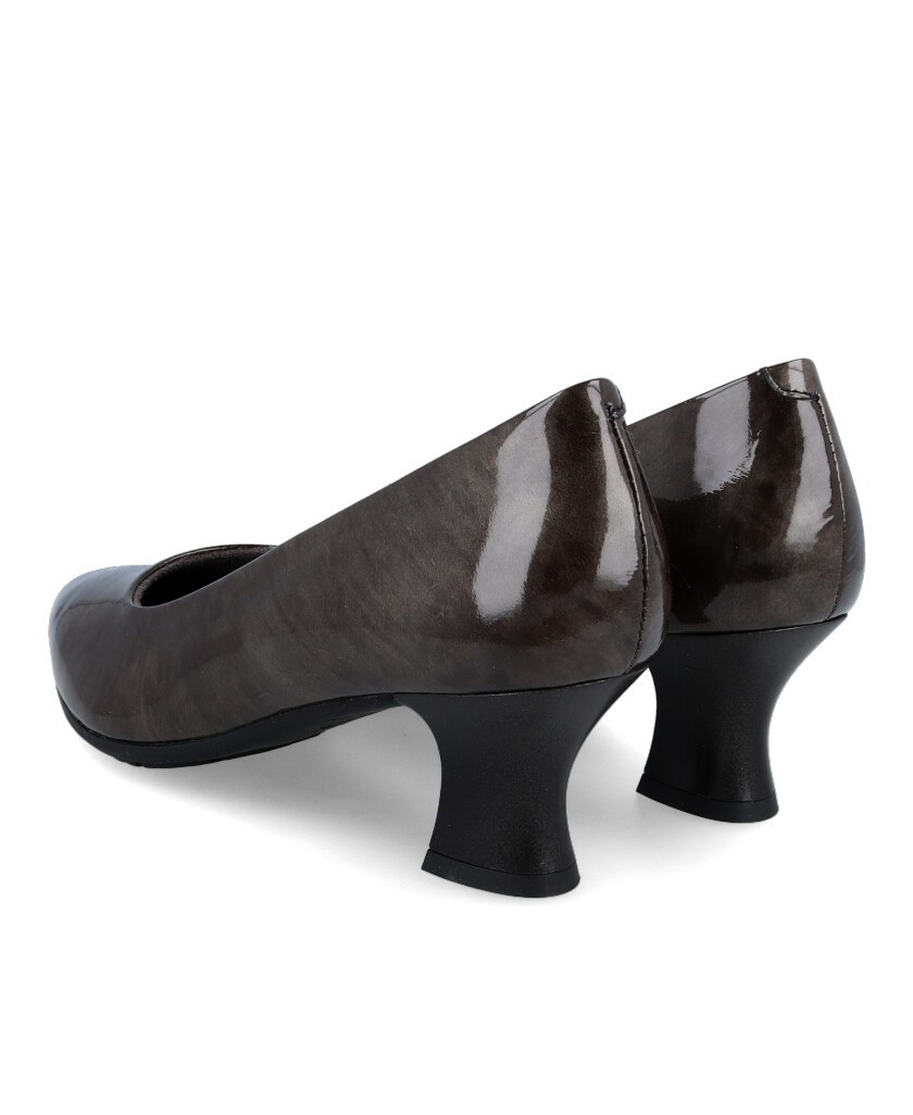 Zapatos de tacón gris Pitillos 5440