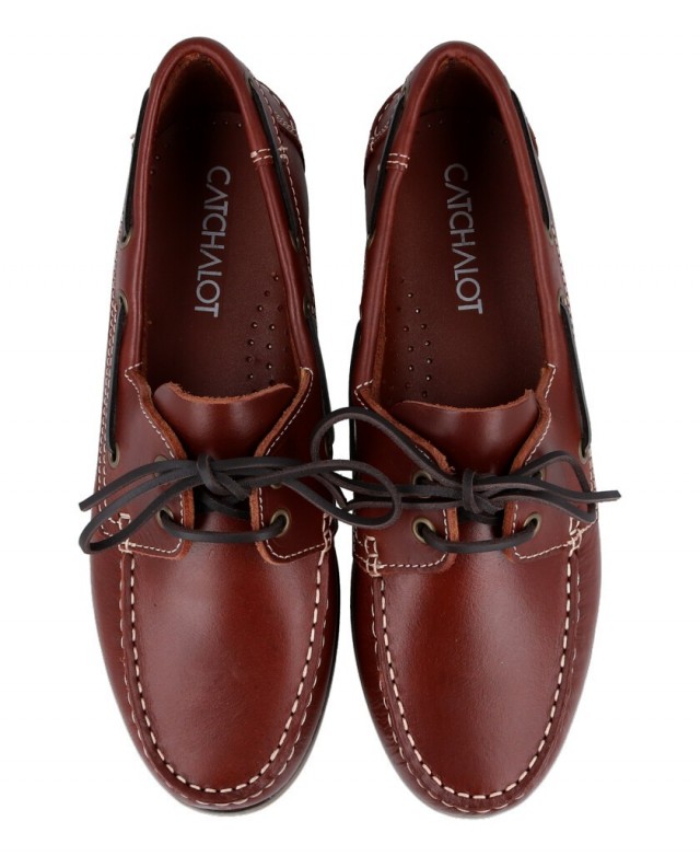 Catchalot 107 brown leather boat shoes Catchalot 107 brown leather boat shoes