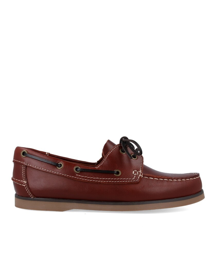 Catchalot 107 brown leather boat shoes