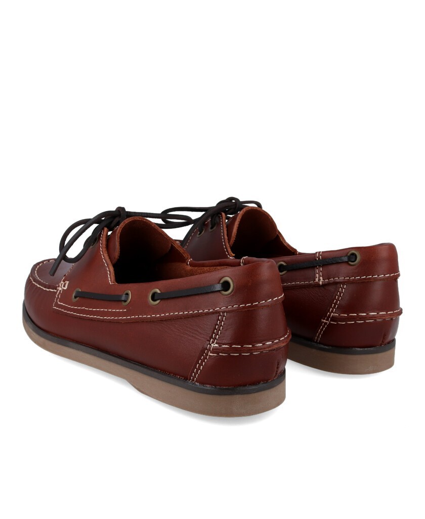 Catchalot 107 brown leather boat shoes