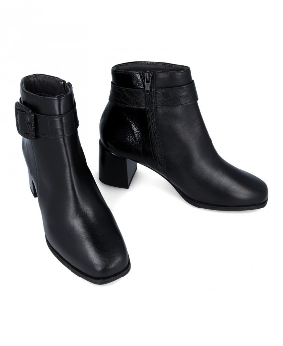 elegant black ankle boots