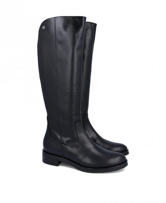 Wonders C-5470 Women's classic black boots