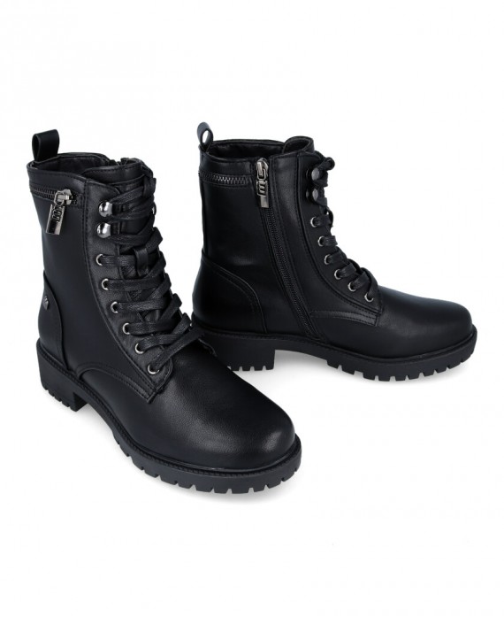 low heel military boots