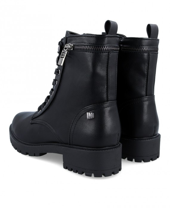 women's black lace-up boots