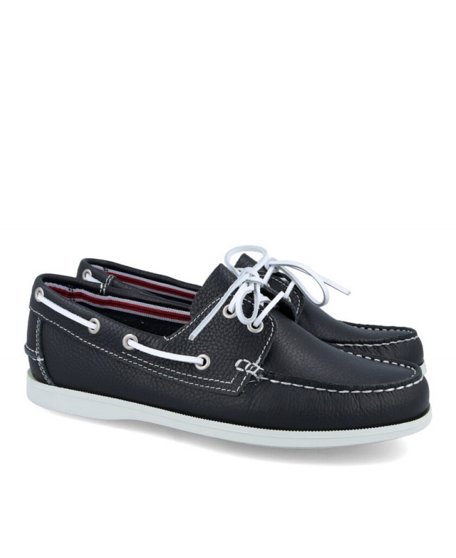 Catchalot 107 Men's navy blue boat shoes