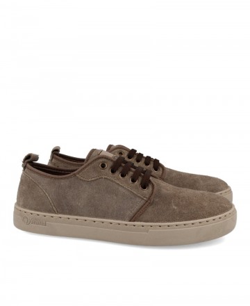Natural World Miso 6761 Men's suede sneakers