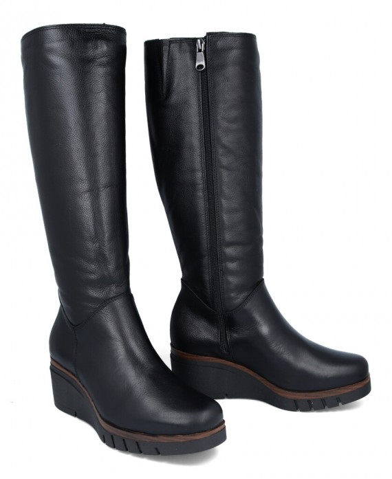 Paula Urban Texas 10-1139 Black wedge boots