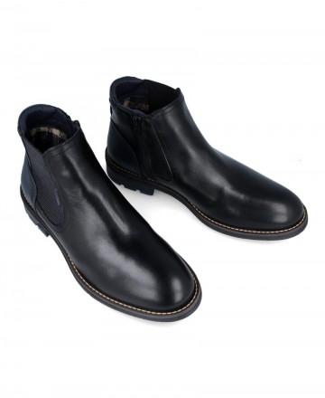 Fluchos Terry F1343 Men's black Chelsea boots