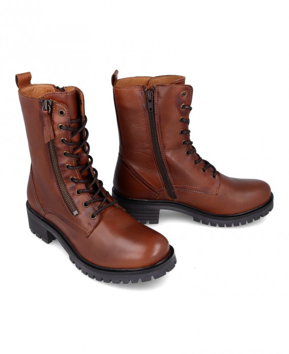 Catchalot B-3034 Women's brown lace-up boots