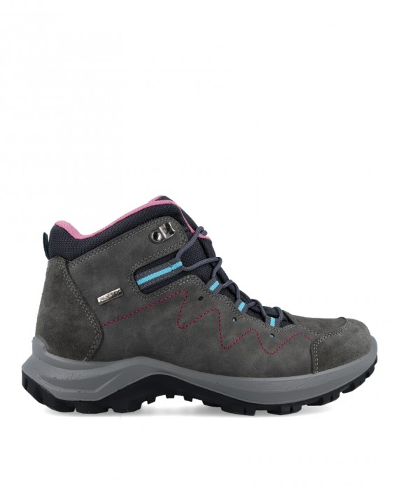 Sneakers para mujer en color gris Caracteristicas con cordones altura de piso 3 cm zapato de estilo casual suela de goma exteri