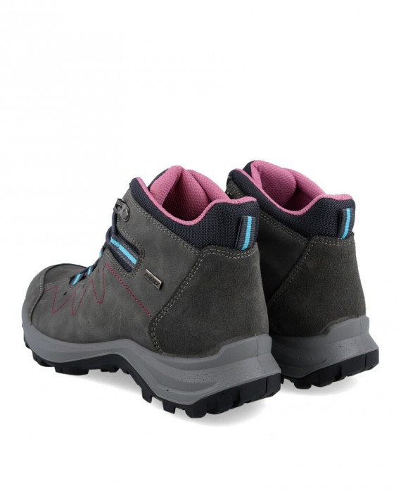 Sneakers para mujer en color gris Caracteristicas con cordones altura de piso 3 cm zapato de estilo casual suela de goma exteri