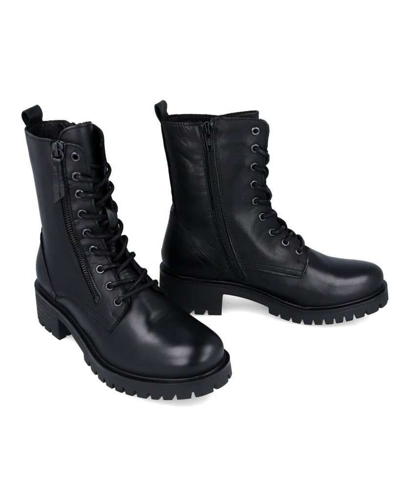 heeled military boots