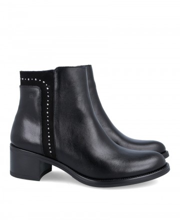 Dorking D9134 Women's black glitter ankle boots
