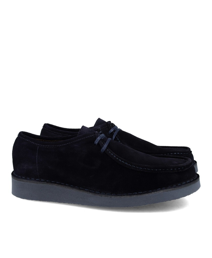 Catchalot 01 Walawi Men's navy blue wallabee with laces