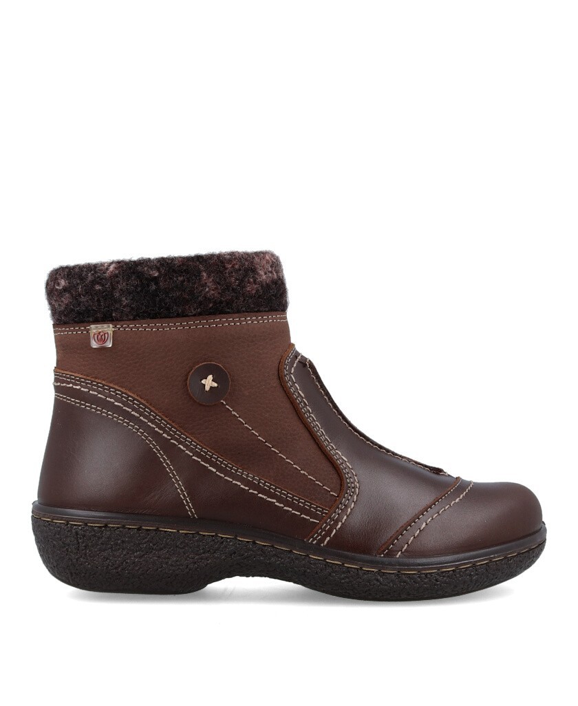 Laura Azaña LA11973BI Brown leather ankle boots