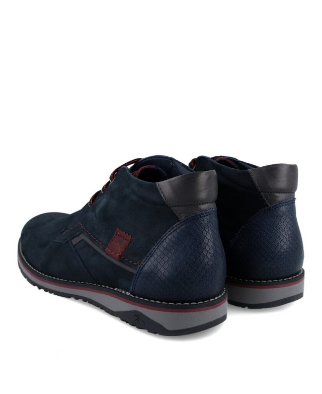 Botines urbanos con cordones hombre Fluchos 9475 azul