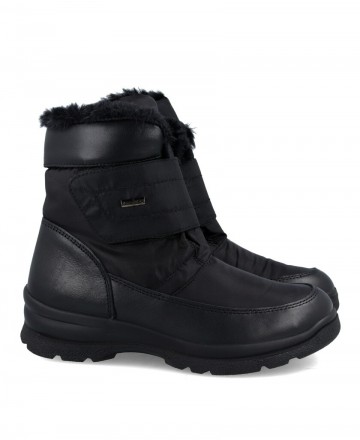 Imac 456668 Black velcro snow boots for women