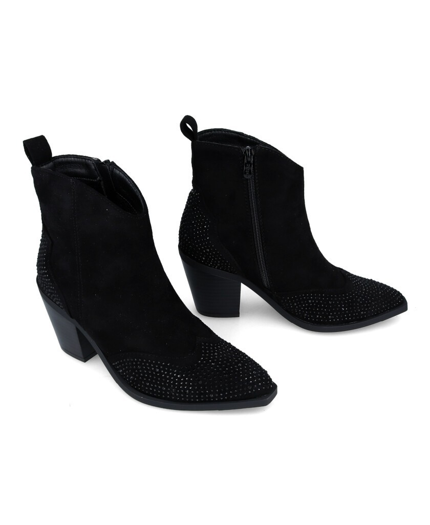 D'Angela DRB25232 Diamond cowboy ankle boots